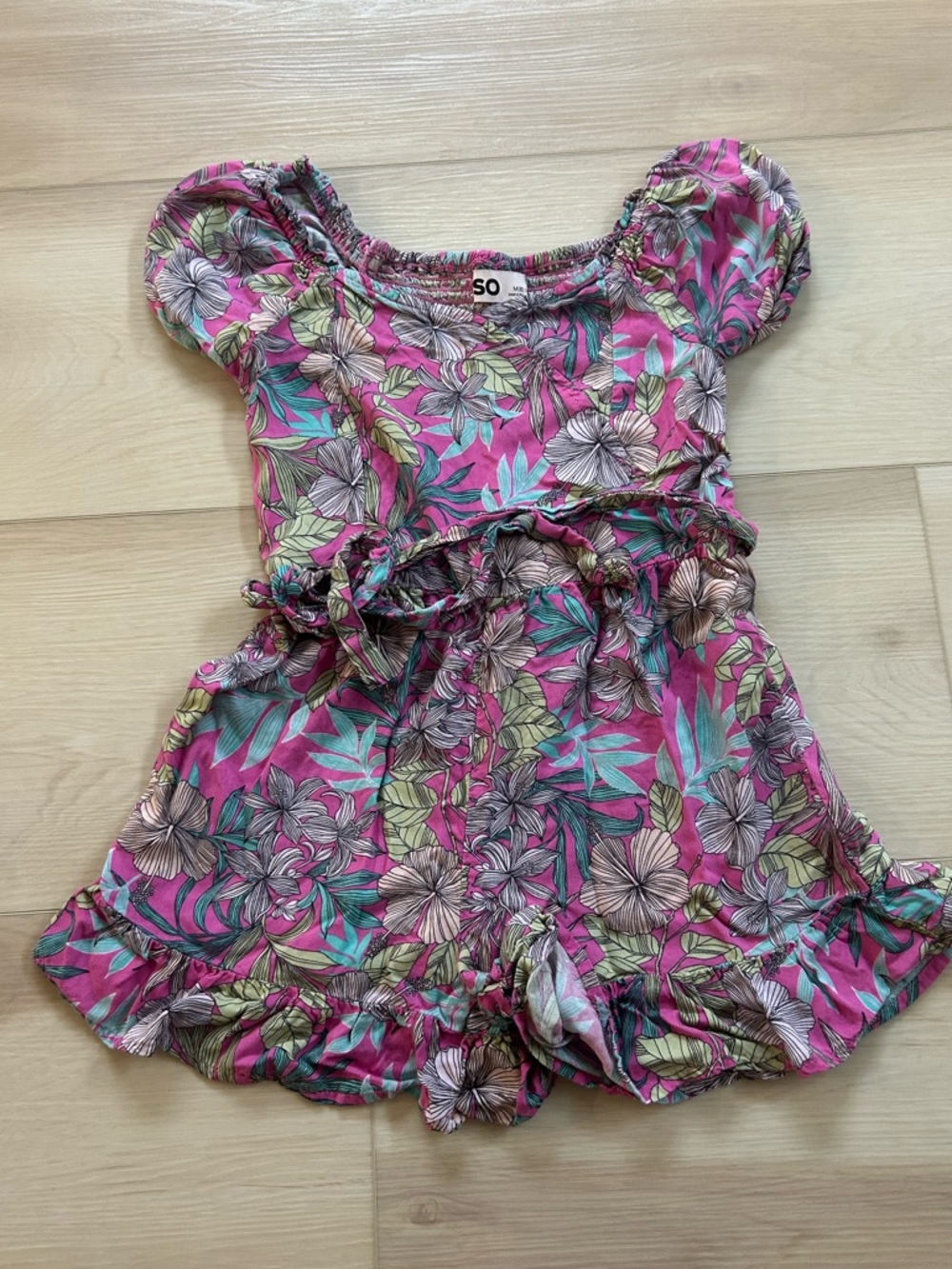 Girls ruffle romper